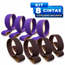 Kit Cutelaria Iniciante 8 Cintas de Lixa 2000x50mm Grãos 36 a 600 - Cerâmica + Óxido