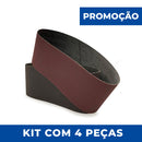 Lixa Cinta 610x75 - Óxido Alumínio KA169 - Kit com 4 un. - ESCOLHA O GRÃO