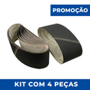 Lixa Cinta 457x75 - Carbeto de Silício JC122 - Kit com 4 peças - ESCOLHA O GRÃO