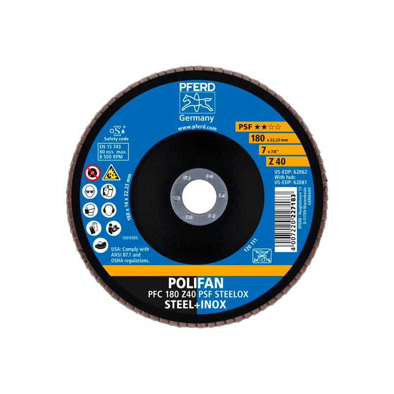 Disco Polifan 180mm PFC Z40 PSF PFERD - ART. 67764185