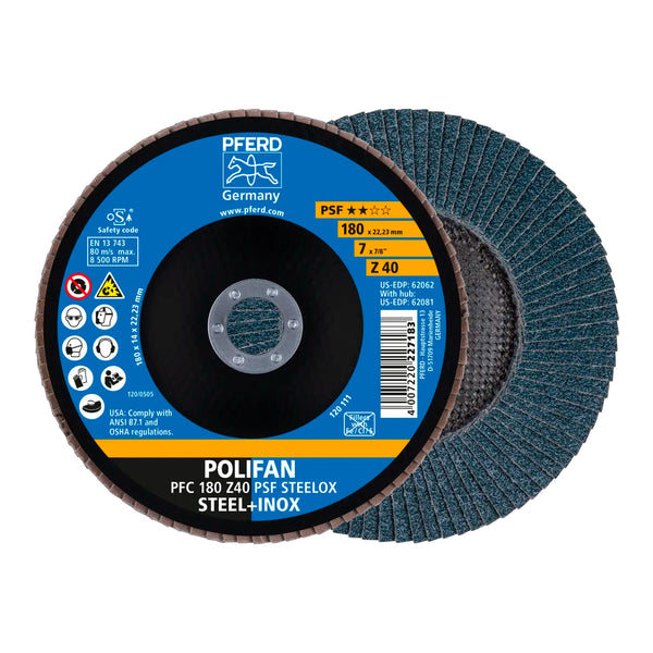 Disco Polifan 180mm PFC Z40 PSF PFERD - ART. 67764185