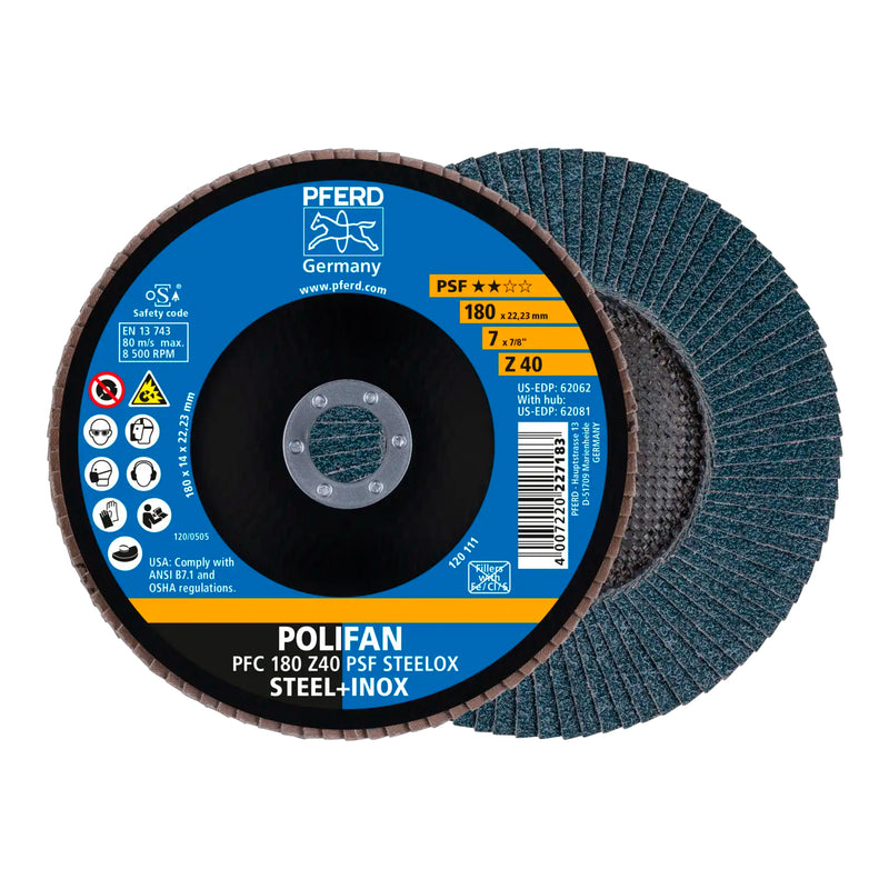 Disco Polifan 180mm PFC Z40 PSF PFERD - ART. 67764185