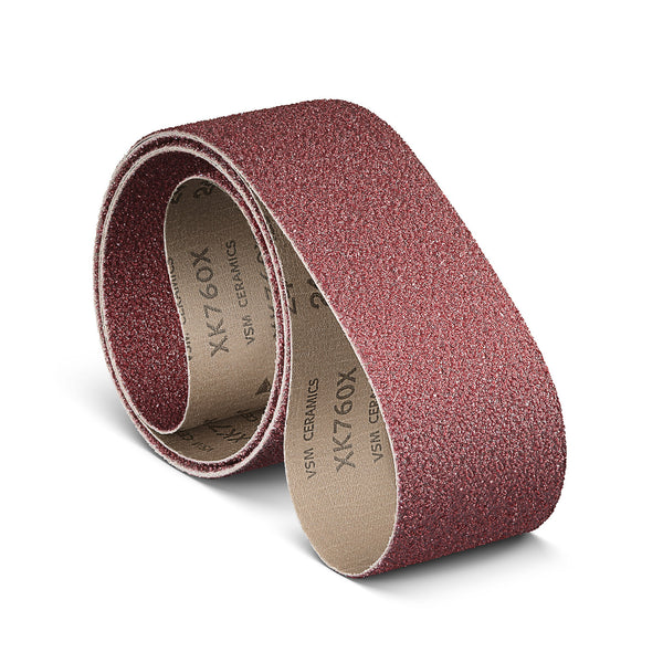 Lixa Cinta Abrasiva VSM 2000x50mm Cerâmico - Grãos Disponíveis 36 ao 80 XK760X