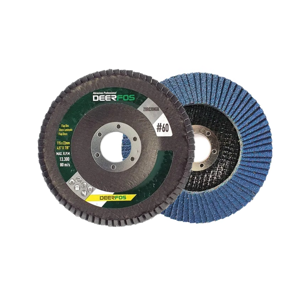 Disco Flap 115mm Fibra KZ563 - GR60 - DEERFOS Disco Flap 115mm Fibra KZ563 - GR60 - DEERFOS