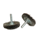 Escova Circular Inox Ondulada - 50x6 - Haste 6