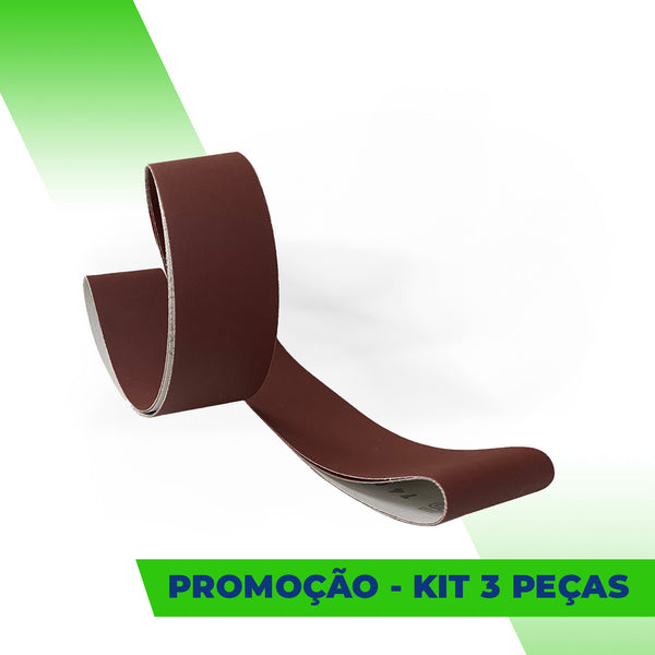 Lixa Cinta 1500x50 - Óxido de Alumínio - JA165 - ESCOLHA O GRÃO - Kit 3 un. Promoção