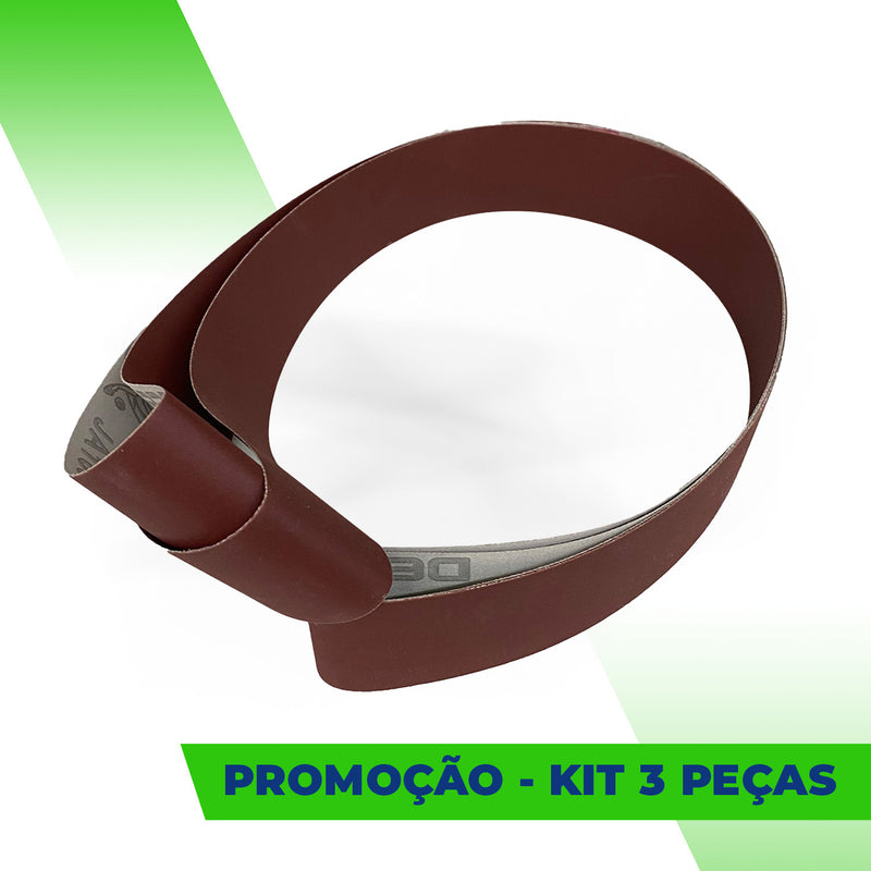 Lixa Cinta 1200x50 - Óxido de Alumínio - JA165 - ESCOLHA O GRÃO - Kit 3 un. Promoção