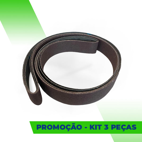 Lixa Cinta 1800x50 - Óxido Alumínio KA169 - Kit com 3 un. - ESCOLHA O GRÃO