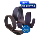 Kit 12 Cintas de Lixa 2000x50 - Óxido de Alumínio KA169 - Deerfos