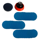 Kit Restauração de Farol 3” (75mm) com 50 Discos + Prato e Interface | Remove Amarelado e Riscos
