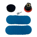 Kit de Restauração do Farol com 20 discos de lixa velcro 2" (50mm) Prato, Adaptador e Interface