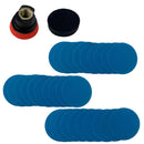 Kit de Restauração do Farol com 30 discos de lixa velcro 2" (50mm) Prato e Interface