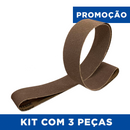 Kit com 3 Lixas Cinta VSM 2000x50mm - Óxido de Alumínio Compacto Premium - Grãos #80 a #800 - KK772X