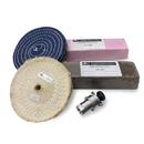 Kit para Polimento Inox/Alumínio Rodas, Massas e Suporte