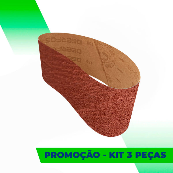 Lixa Cinta 610x100 - Grão Cerâmico PS992 - ESCOLHA O GRÃO - Kit 3 Peças